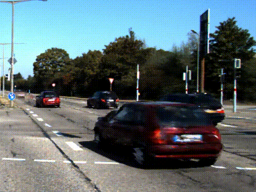 Short video of neural rendering results with cars rotating arouns their own center of gravity in a street scene. This looks like the cars would dance while driving on the street.