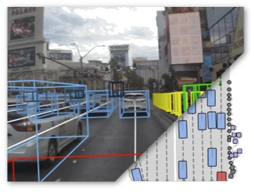 ScenarioControl: vectorized latent driving scenario with map, agents, and ego view.